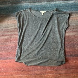 BCBG Silver Loose-Fitting Top